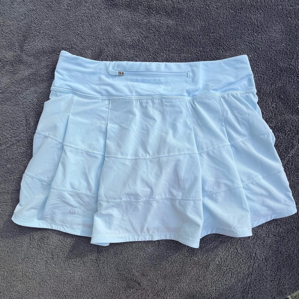 Lululemon Pace Rival Skirt Powder Blue